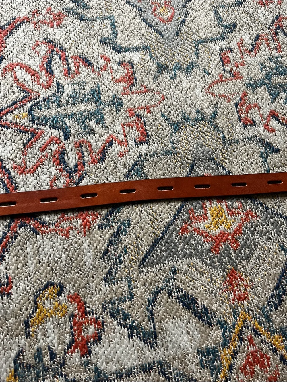 Madewell Chestnut Leather Belt with Brass D-Ring Buckle Size L Women’s Belt